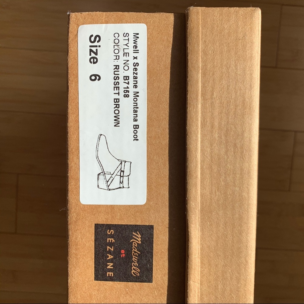 Sezane Montana Ankle Wrap Boots 6M - Picture 9 of 11